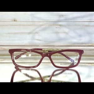 NWOT Burberry Bordeaux Optical Eyeglasses